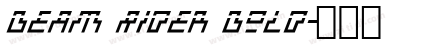Beam Rider Bold字体转换